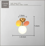 Modern Full Spectrum Ceiling Light - Colorful Bubble Lamp for Living Room