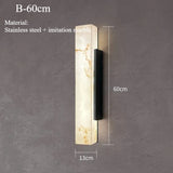 Modern Minimalist Outdoor Waterproof IP65 Lmitated Marble LED Wall Light AC85~265V Stainless Steel Porch Lamp For Street Adorn