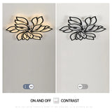Modern Minimalist LED Chandelier - Black & White Home Indoor Lighting Decor