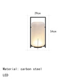 Nordic Creative Floor Lamp White Acrylic Living Room Bedroom Hotel Garden Modern LED Standing Lamp Home Decoration Lighting