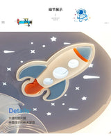 2026 Modern Kids Room Ceiling Fan Light Cartoon Moon Astronaut Ceiling Lamp Boy Girl Bedroom Nursery Study Chandelier Ceiling Li