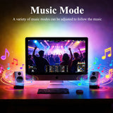 RGB USB Screen Backlight LED Strip Light - Bluetooth App & 24-Key Remote Kit
