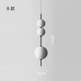 White Glass Round Ball Pendant Ceiling Chandelier Designer 4 Head LED Cafe Bar Bedroom Kitchen Hanging Lamp Fixture