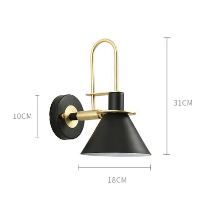 Modern Wall Lamp Industrial Iron Wall Lamps For Living Room Bedroom Nordic Bedside Wall Light E27 Bathroom Fixtures Mirror Light