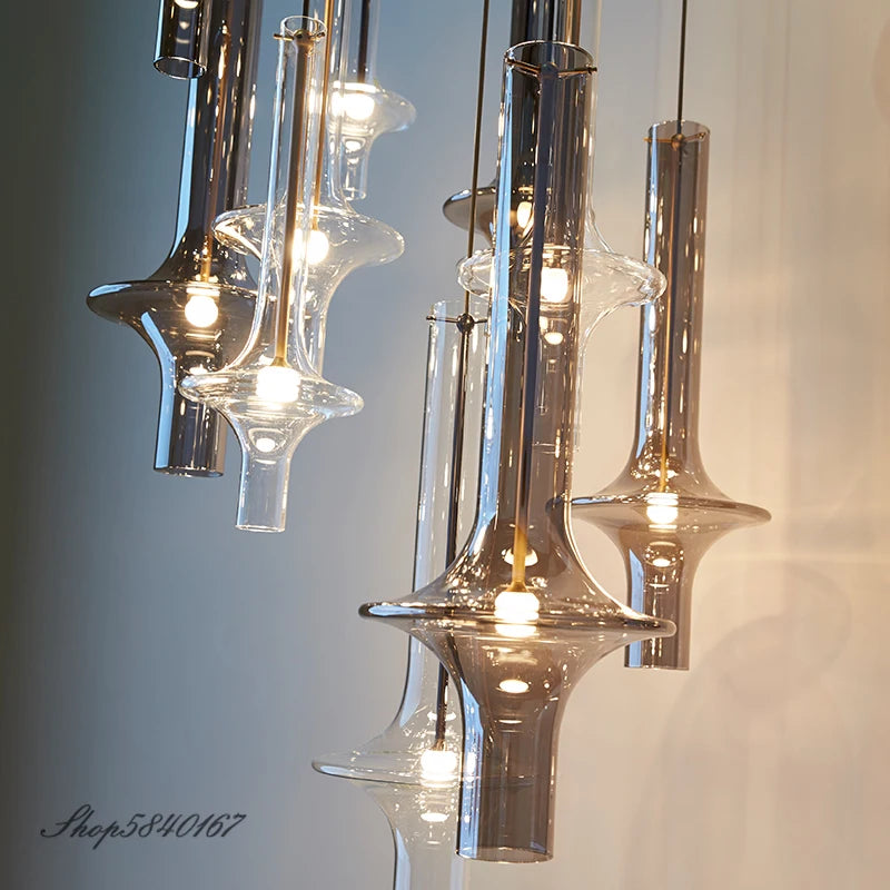 Post Modern Pendant Lamp Nordic Luxury Glass Pendant Light Loft Kitchen Hanging Lamps Bedroom Lamps Pendant Suspension Luminaire