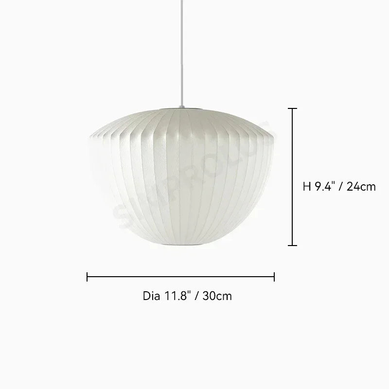 Wabi-sabi Silk LED Pendant Lamp Denmark Designer Hanging Light Living Room Hotel Restaurant Factory Direct High-End Home Decor