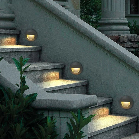 Outdoor Led Stair & Step Light 3W Waterproof Recessed Wall Corner Lamp For Home Landscape Pathway Stairway Garden Yard Footlight
