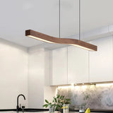 Kitchen Island Linear Pendant Light Horizional Suspension Ceiling Hanging Lamp for Dining Room