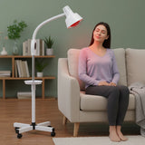 275W Infrared Heat Lamp Near Red with Flexible Arm & Remove Control Standing Lamp for Relieve Joint and Muscle Aches 110V