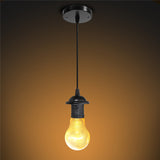 Vintage Pendant Lights E27 Lamp Holder E26 E27 Socket Full Teeth 220V Screw Fitting Lamp Bases Retro Bullb Edison Lamp Holder