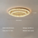 Luxuy gold LED Ceiling lamp modern crystals round ceiling chandelier for living room hotel hall bedroom restaurant lighting