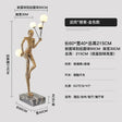 YY Creative Man-Shaped Mall Abstract Figure Sculpture Welcome Art Floor Lamp