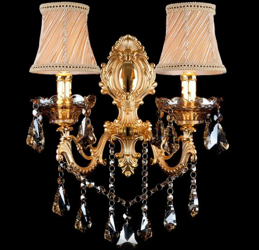 Fashion crystal wall lamp Sconce Light candle wall lamps stair lamp bedroom bedside lamp mirror light