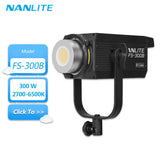 FS-300B 300W Bi-Color LED Video Light - 2700K-6500K Studio Spotlight