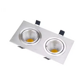 Anti-Glare Recessed Dimmable LED Downlight 9W12W15W18W24W30W COB Ceiling Lamps Spot Light Epistar Chip AC90-260V Indoor Lighting