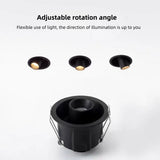 LED embedded twin tube spotlight borderless interior decoration lighting room ceiling light