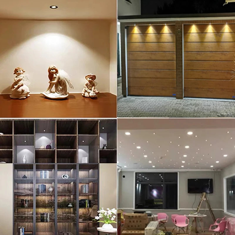 Mini Led Spot 12V 0.5W Recessed Indoor Spotlight IP65 10mm Cutout Ceiling Downlight for Home Bedroom Staircase Cabinet Spot Lamp