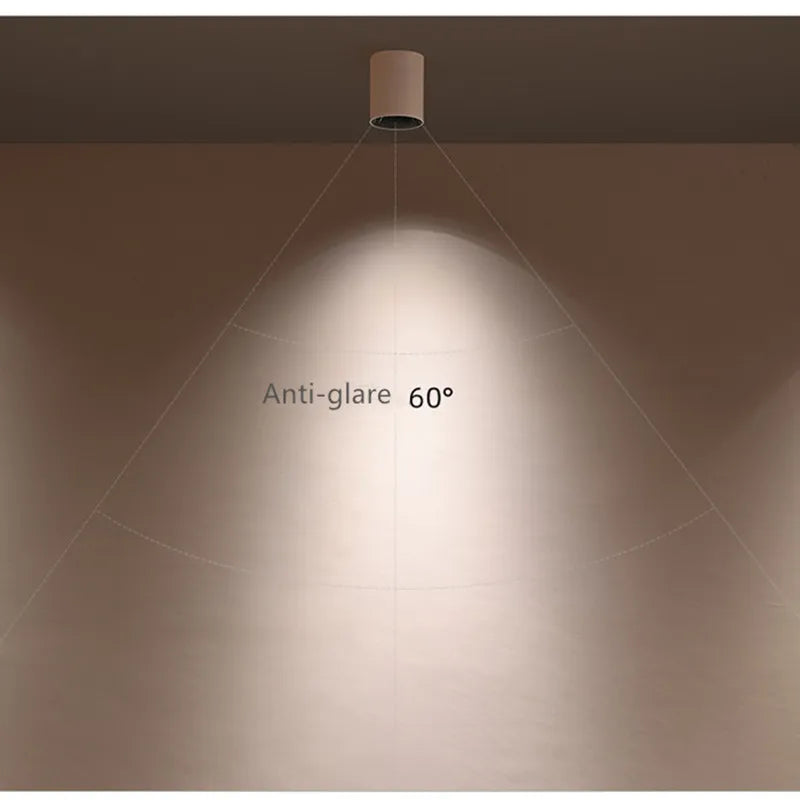 Modern minimalist dimmable honeycomb surface mounted anti-glare LED down light COB ceiling kitchen living room interior lighting