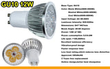 High Brightness LED Spotlight Bulb - E27 E14 GU10 MR16 Base (9W 12W 15W)