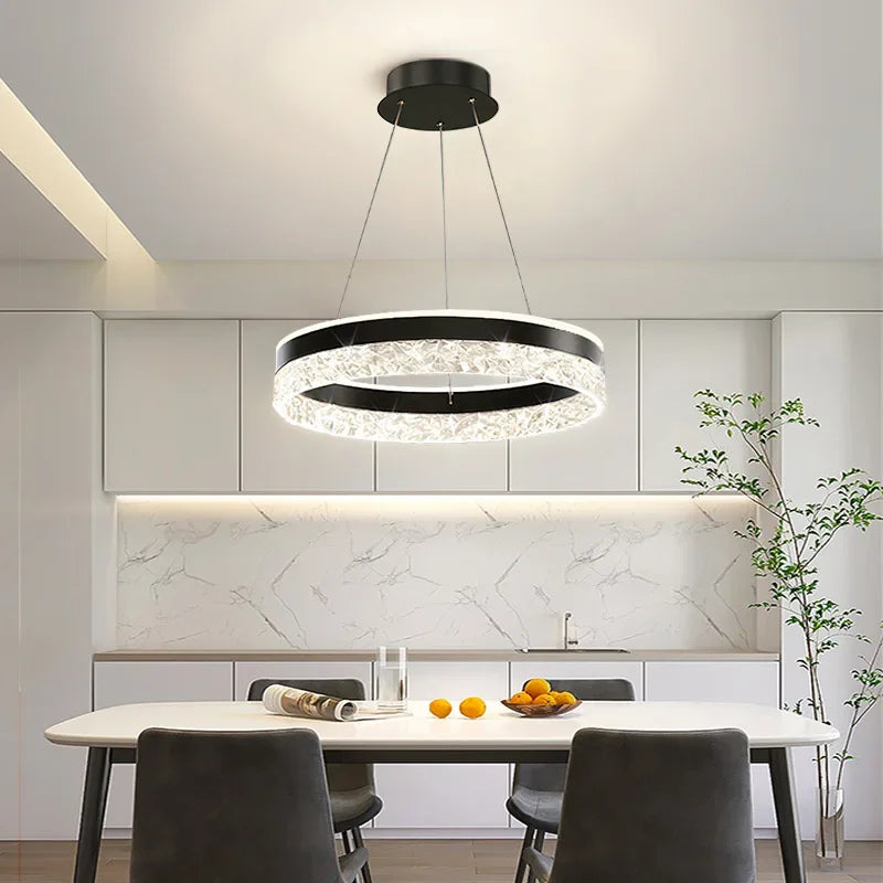 Modern Minimalist Restaurant Chandelier Nordic Luxury Living Room LED Ceiling Lamps Home Decor Designer Bedroom Hanging Lights