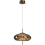 Nordic Net Red Bedside Chandelier Girl Light Luxury Long Line Personality Art Full Of Stars Hotel Bar Glass Small Chandelier
