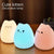 Touch Night Light Colorful Cat Silicone Animal Light Led Lights Cartoon Silicone Lamp Bedroom Decoration Lights Bedside Lighting