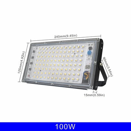 Led Flood Light 50W 100W 150W 200W 1/2/3PCS 110V 220V Outdoor Floodlight IP65 Waterproof Wall Lamp Reflector Led Street Light
