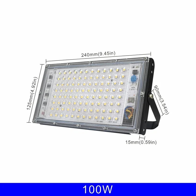 Led Flood Light 50W 100W 150W 200W 1/2/3PCS 110V 220V Outdoor Floodlight IP65 Waterproof Wall Lamp Reflector Led Street Light