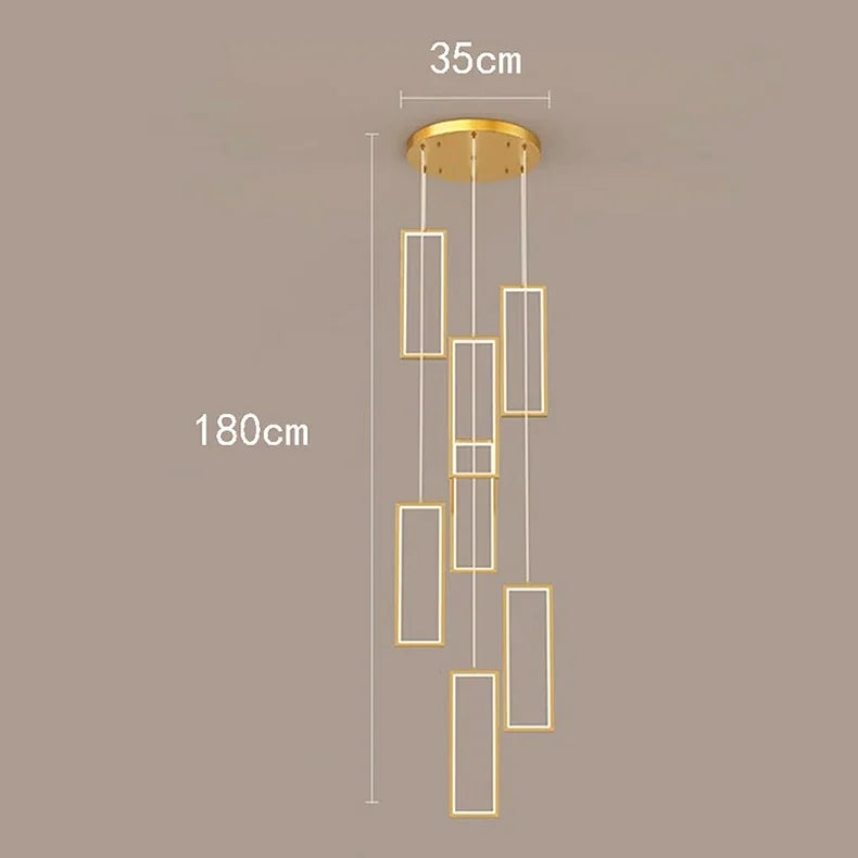 Nordic home decoration, stair chandelier, living room and dining room Pendant lights, ceiling light, indoor lighting