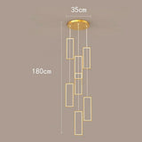 Nordic home decoration, stair chandelier, living room and dining room Pendant lights, ceiling light, indoor lighting