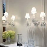 Luxury Crystal LED Wall Lamp - Modern Sconce Light Fixture for Villa Living Room Background, Bedroom Bedside & Home Decor