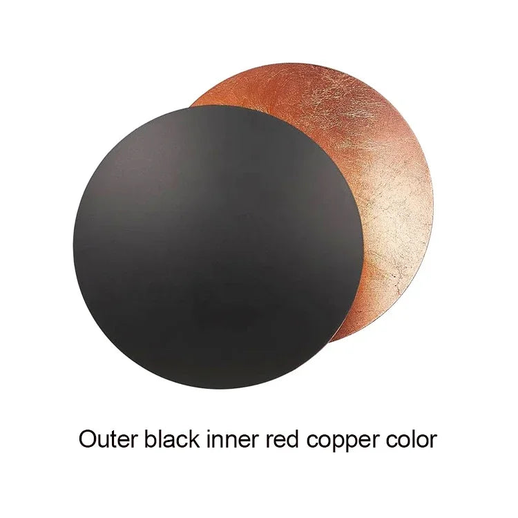 Modern Round Eclipse LED Wall Lamp - Minimalist Indoor Corridor Lighting