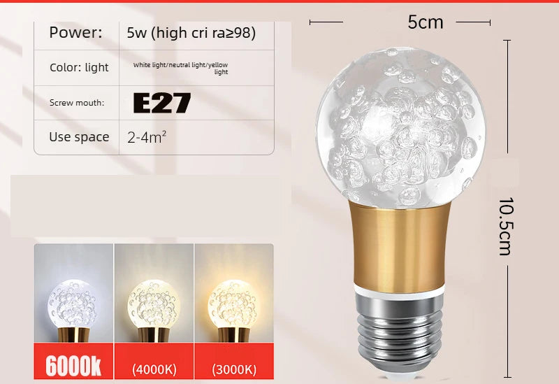 Plug-in Diamond-Cut LED Pendant Light - Modern Acrylic Hanging Lamp for Living Room