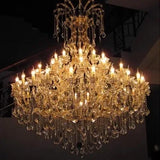 Luxury Large Crystal Chandelier - Modern Led Candle Chandelier For Hotel Lobby Villa Living Room & Entryway Lighting