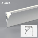 Free Ceiling LED Aluminum Profile Invisible Frameless Gypsum Channel Top Corner Line Lamp Waistline Wall Washer Backlight Light