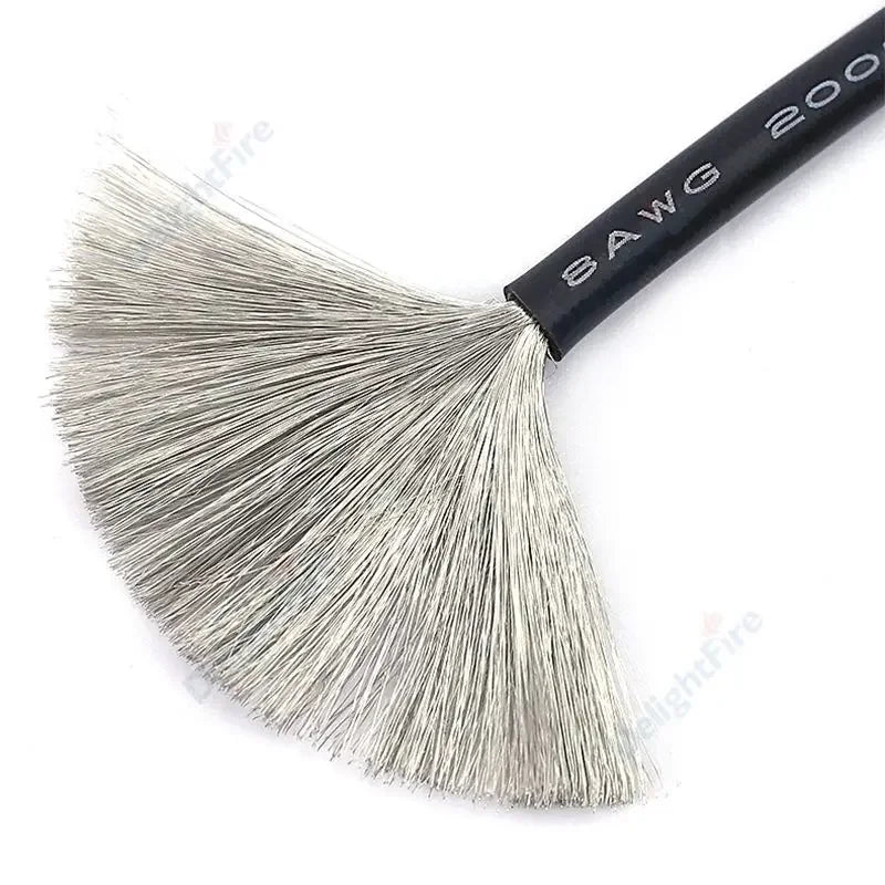 Electrical Wire Red Black Heat Resistant Silicone Cable 24 22 20 18 16 14 12 10 8 6 4 awg gauge for Car Auto Battery