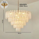 Luxury Modern Glass Chandelier Light - Decorative Ceiling Pendant Lamp Fixture for Living Room, Bedroom, Dining Room & Restaurant