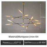American retro industrial wind chandelier Nordic minimalist personality restaurant living room bar cafe clothing store lighting