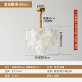 French Luxury Crystal Living Room Pendant Light Internet Famous Creative Shell Light Romantic Clover Pendant Light