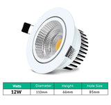 Dimmable AC85~265V Recessed LED Downlights 7W/15W/20W LED Ceiling Spot Lights Background Spot Lamps for Home Kitchen Spotlights