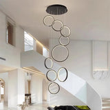 Contemporary Glass Globe Chandelier – Matte Black & Gold LED Pendant Light for Modern Living Room – Designer Indoor Hanging Light Fixture