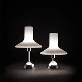 Modern Glass Hat Table Lamp Bedroom Bedside Living Room Study Office Hotel Designer Creativity Touch Charging Night Desk Lights