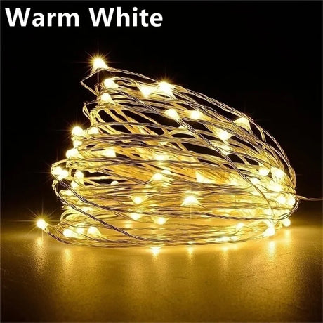 5M LED String Lights Waterproof Led Copper Wire Fairy Lights Battery Operated DIY Wedding Party Christmas Decoration Garland