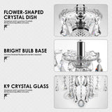 Luxurious Crystal Chandelier Lights 15 Arms K9 Crystal Ceiling Pendant E12 Lamps For Home Living Room Hotel Lobby