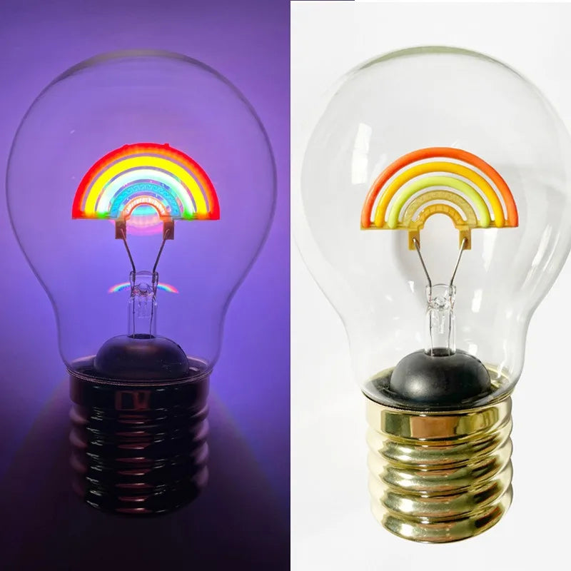 Fun Edison Creative Light Bulb 5v Love-shaped Usb Decorative Led Bulbs Flower Atmosphere Energy-saving Smiling-face Rechargeable
