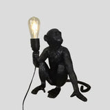 Nordic Resin Monkey Wall Lamp, Creative Animal Rope Light for Kids Room, Restaurant, Bar & Corridor Decoration