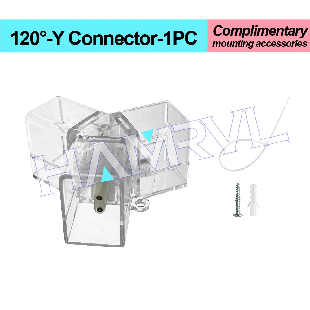 DIY Hexagon Garage LED Tube Accessories & Connector Set (110-240V) - Suspension Wire Cable Kit for Honeycomb Workshop & Barber Shop Lighting