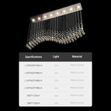 Modern Crystal Pendant Ceiling Lamp - Luxury Suspension Living Room Light