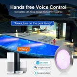 Smart App Wifi Tuya IP68 12V RGB Underwater Waterproof LED SPA Pond Lighting 18W 25W 35W Swimming Pool Lights