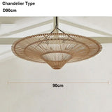 Japanese retro Wabi sabi pendant lamp restaurant Southeast Asian handmade rattan lamp home decoration living room bedroom lamp